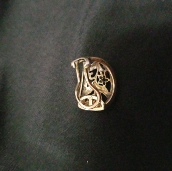 .925 silver with gold overlay Sapphire, Ruby and diamond earrings - Picture 6 of 7